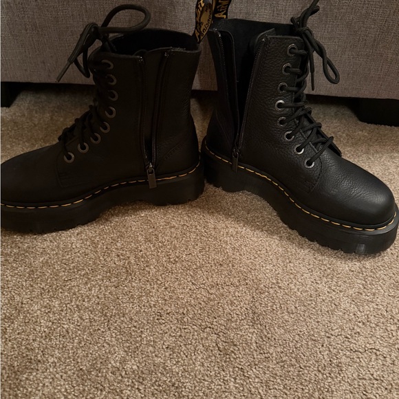 Dr. Martens Black Platform Boots - Picture 2 of 4